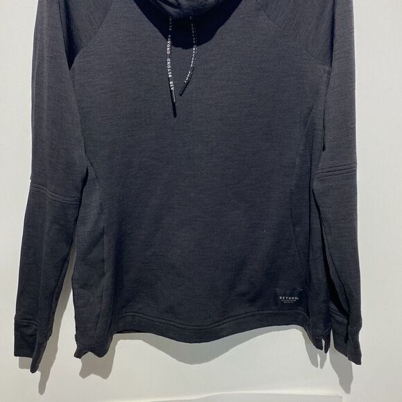 Beyond Clothing System Women's Black Raglan Long Sleeve Hoodie Size Large - Picture 2 of 10
